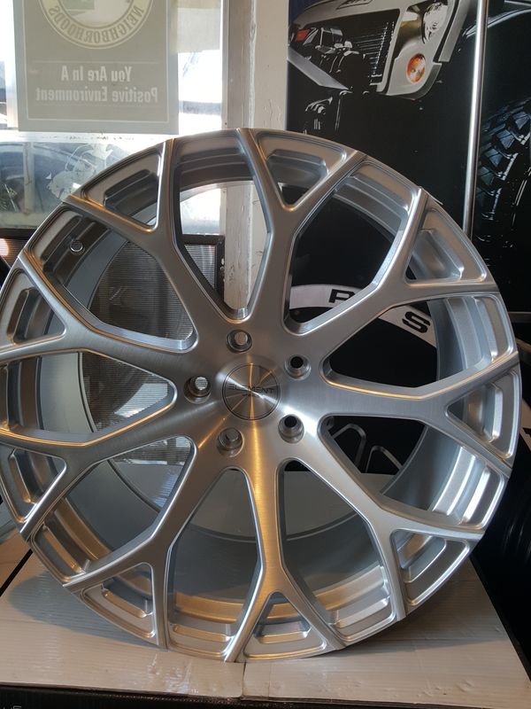 ELEMENT EL99 WHEEL 20X9 5X120 BRUSHED SILVER 999 WE FINANCE for Sale in