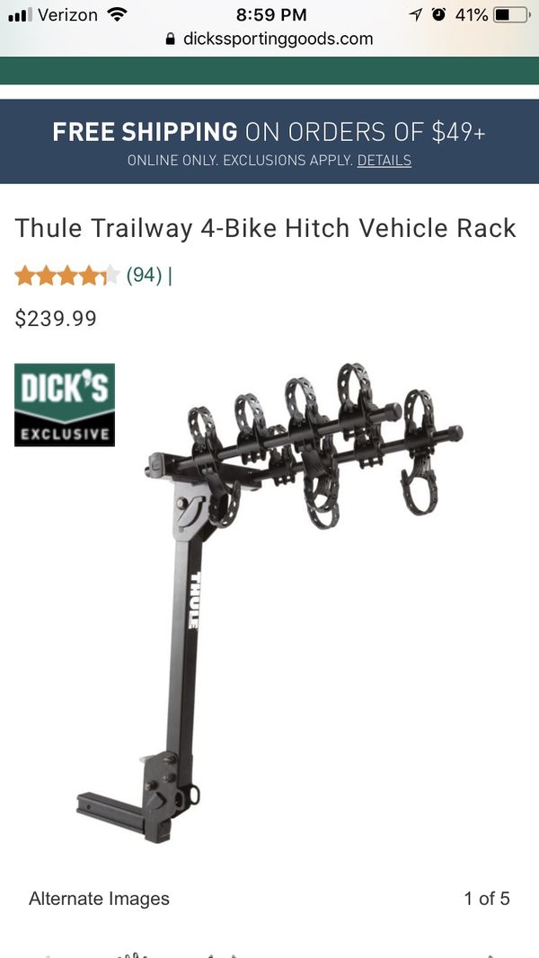 Thule Trailway 4 Bike Hitch Rack For Sale In Algonquin Il Offerup