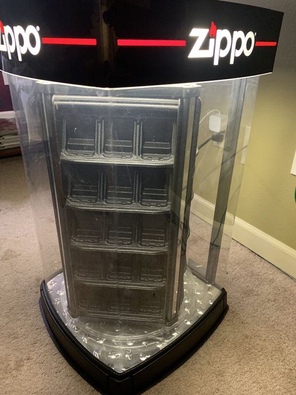 Zippo lighter sales display case, holds 60 lighters for Sale in Port
