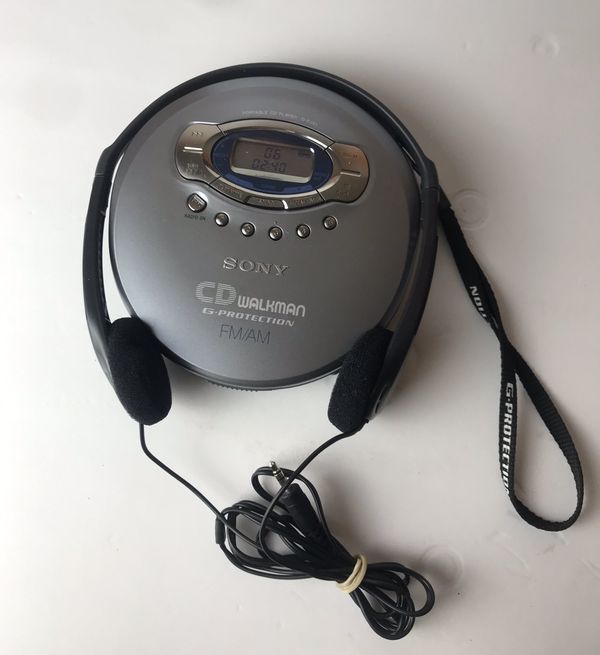 Sony CD Walkman DFJ61 FM/AM Portable CD Player GProtection Vtg for