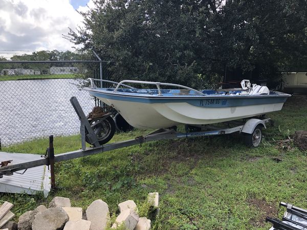 Griff craft boat w manual motor for Sale in Kissimmee, FL - OfferUp