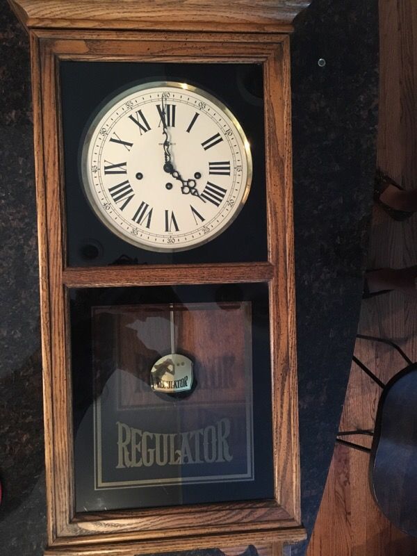 Vintage Howard Miller Wall ClockRegulator for Sale in Lombard, IL
