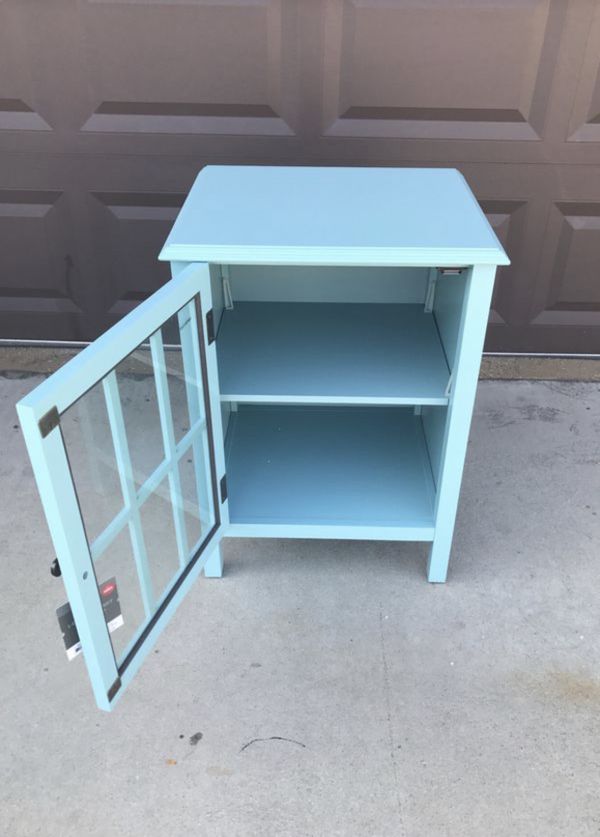 Windham One Door Accent Cabinet Threshold Pewter Aqua For Windham One Door Accent Cabinet