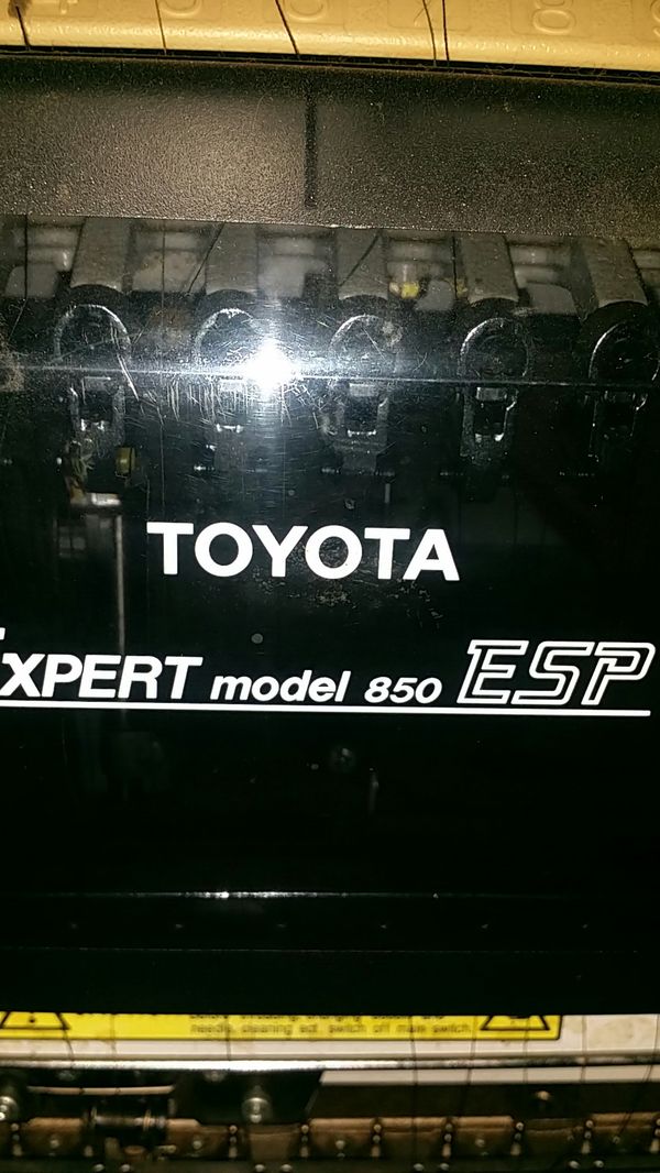 Toyota Expert Model 850 Esp Embroidery Machine For Sale In Irving TX OfferUp