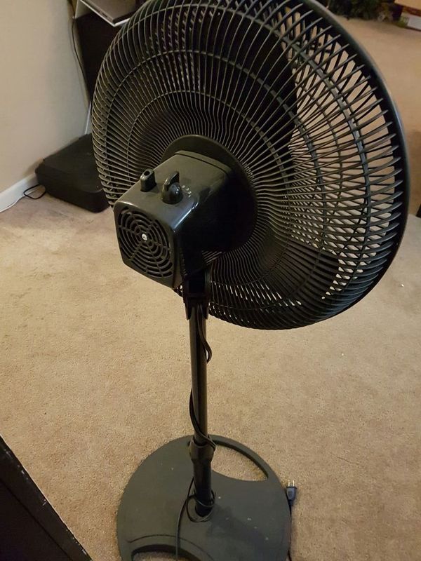 $25 for 2 Fans. Lasko Stand Fan and Box Fan. BLACK. for ...