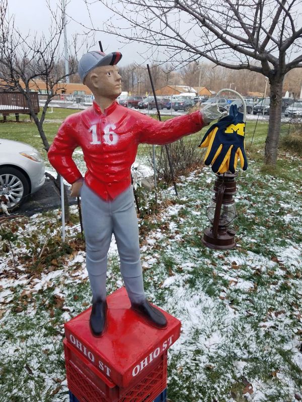 Ohio State Concrete Lawn Jockey O H I O GO Bucks for Sale ...