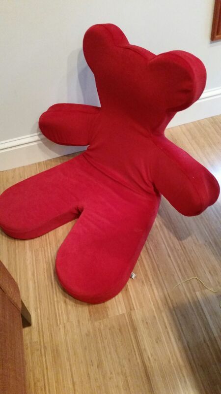 plush teddy bear chair