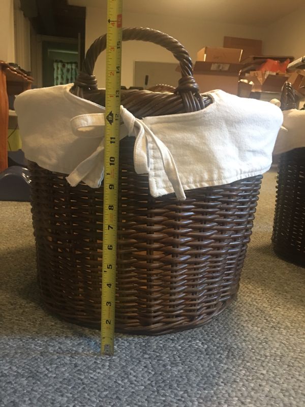 Pottery Barn Laundry Basket Toy Basket for Sale in Bellevue, WA OfferUp