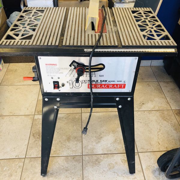 Duracraft 10 inch table saw model 15010 2 hp for Sale in SEATTLE, WA ...