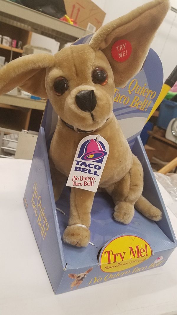 taco bell talking stuffed dog