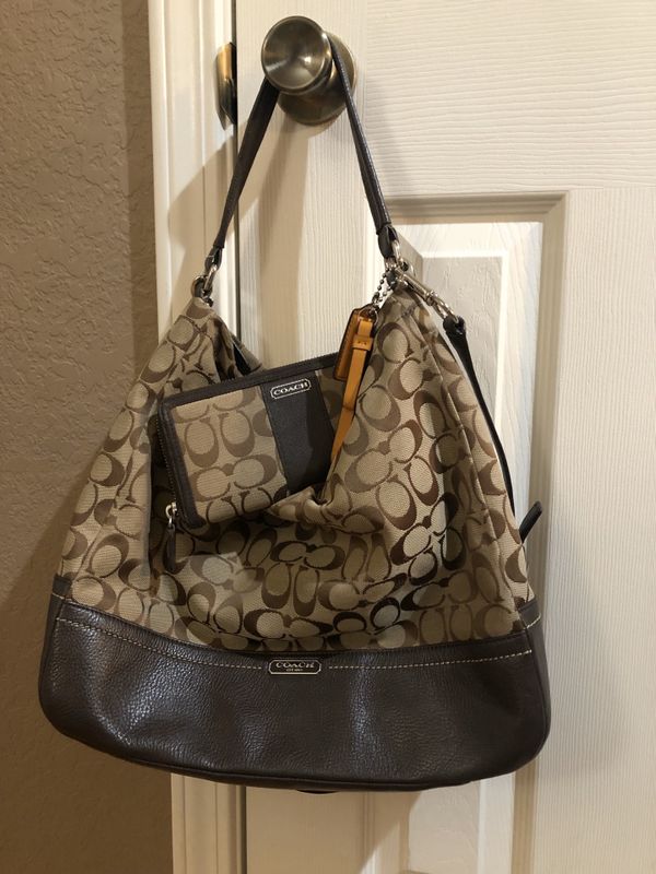 coach handbag and matching wallet