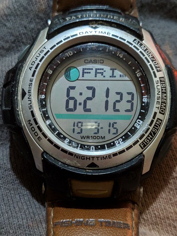 casio forester fishing watch