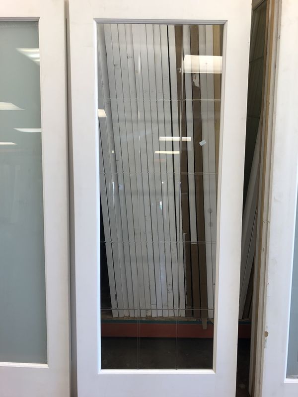 32x80 Interior Door clear glass 15 lite design for Sale in Glendale, AZ OfferUp