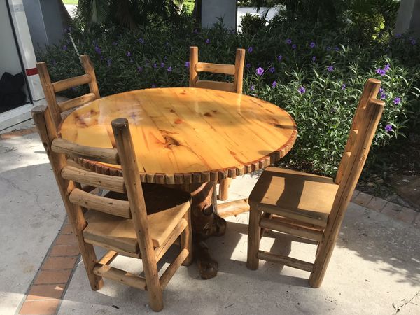 western style kitchen table and chair