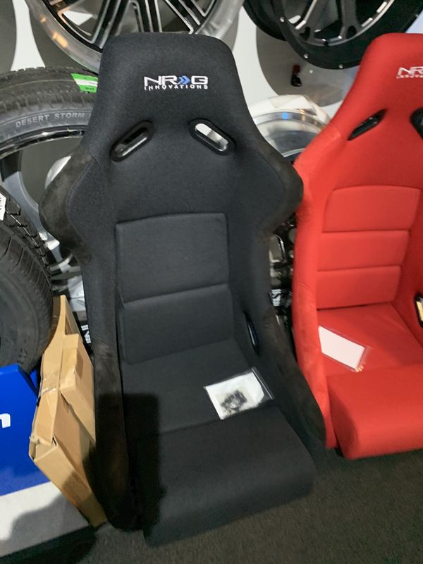 Nrg black carbon fiber universal racing seat drag drift drifting for Sale in Indianapolis, IN