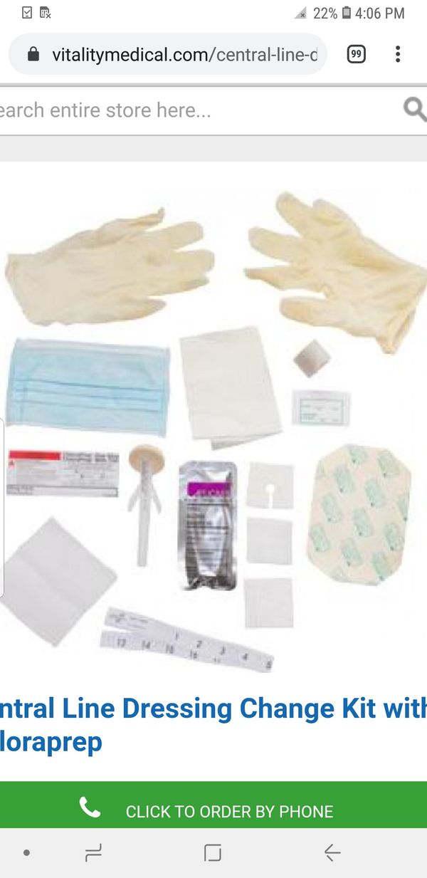 Vygon picc/midline kit Central Line Dressing Change Kit with Chloraprep for Sale in Norfolk, VA