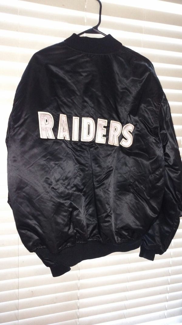 Vintage 1990s LA Raiders Oakland Starter Satin Jacket NFL football ...