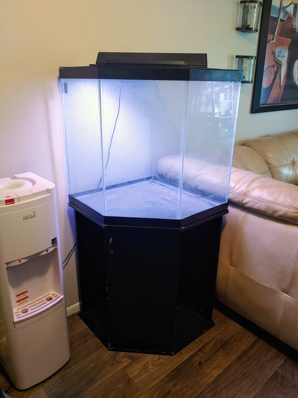 60 gallon pentagon corner aquarium for Sale in San Antonio
