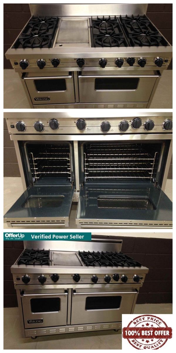 Viking 48" Range VGRC4856GSS Gas Stove 6 Burners Professional