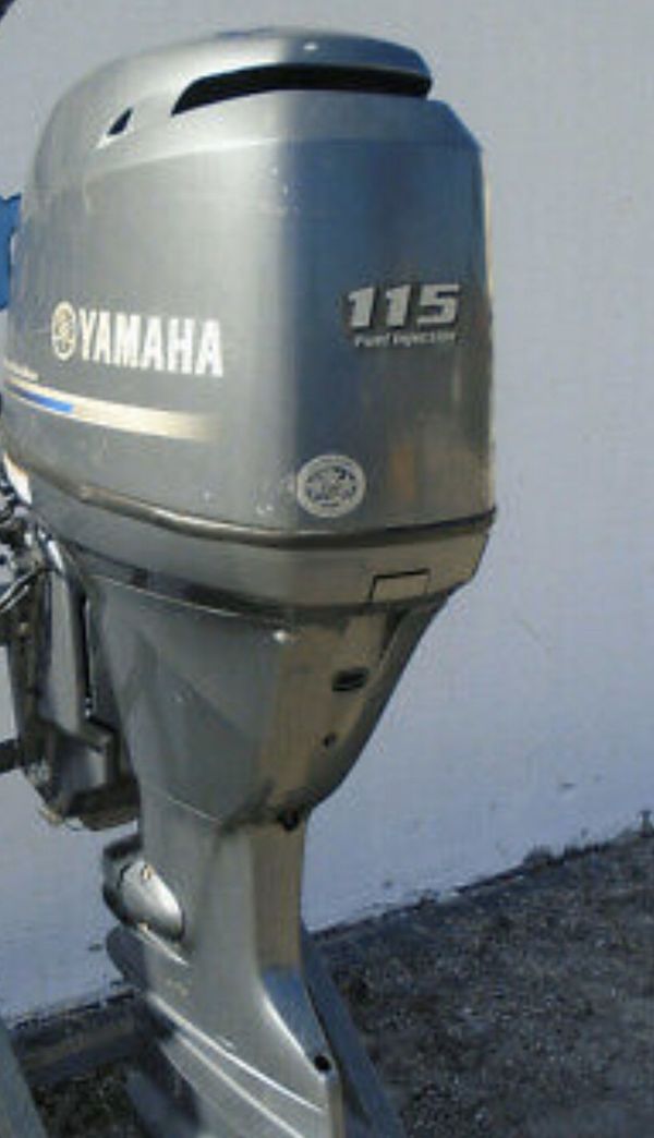2013 YAMAHA 115 FOUR STROKE OUTBOARD MOTOR WITH A 25" SHAFT THE P THE