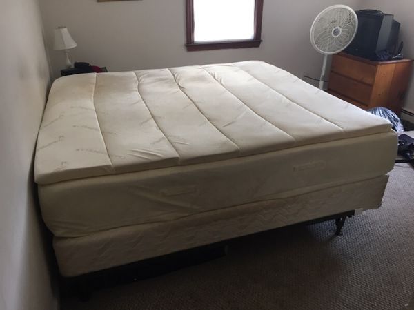 used king size temper pedic mattress for sale