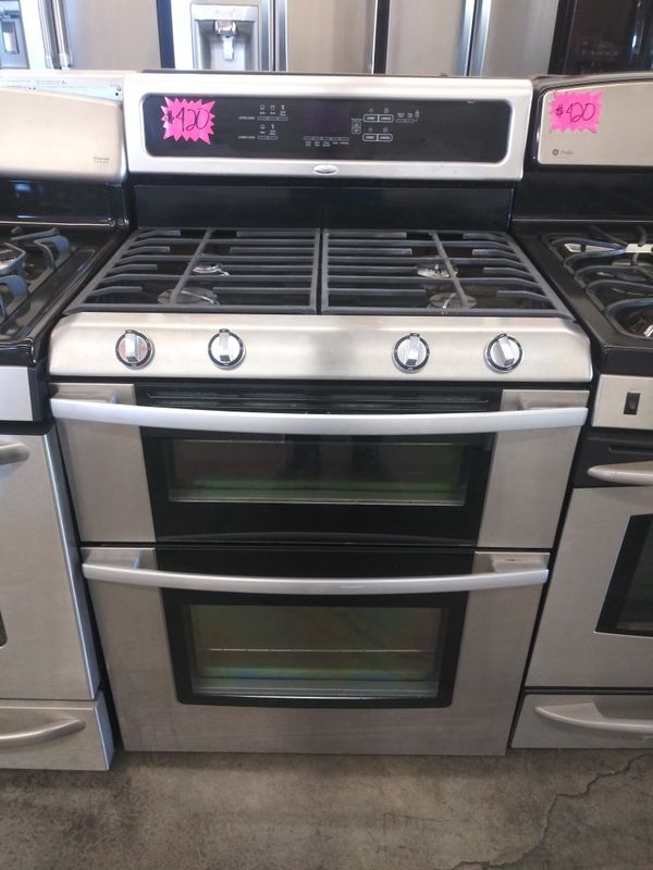 WHIRLPOOL DOUBLE OVEN GAS STOVE for Sale in Bloomington, CA OfferUp