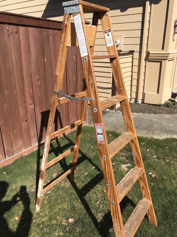 6ft-wooden-step-ladder-for-sale-in-auburn-wa-offerup