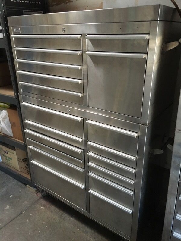 41" CSPS/HammerHead Stainless Steel Tool Box (2 Pieces) for Sale in