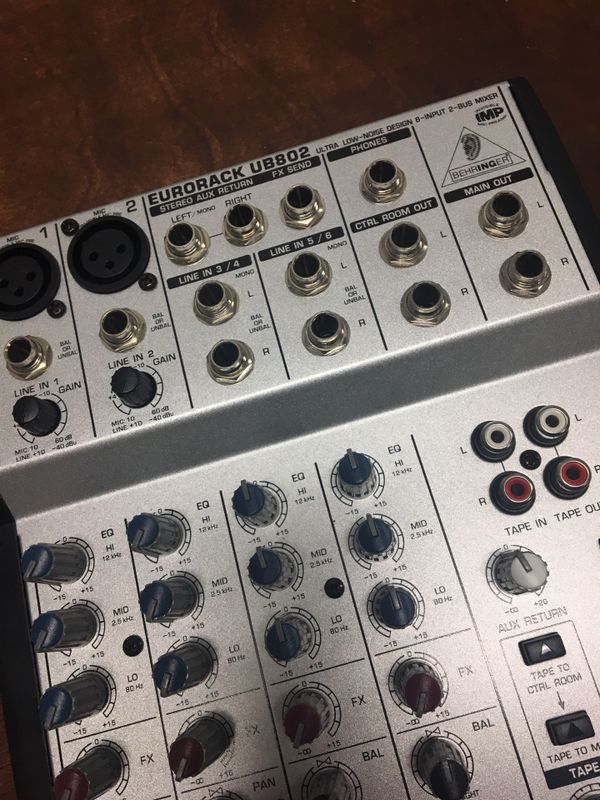 Eurorack ub802 как подключить к компьютеру