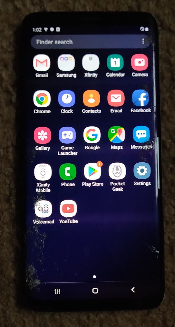 sell samsung s9 with cracked screen