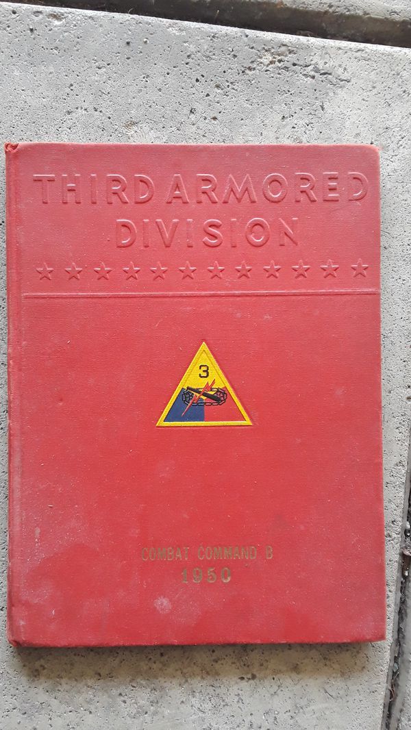 Vintage old 1950 Third Armored Division yearbook. Very nice shape. for