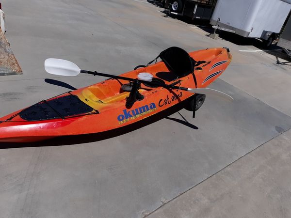 Cobra kayak navigator/ okuma catalina sit on top fishing platform for