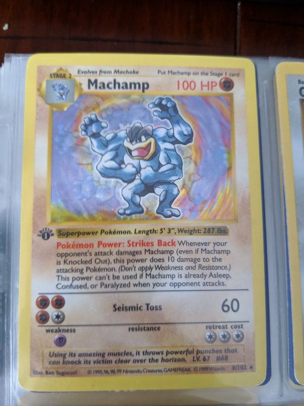 first-edition-shadowless-machamp-for-sale-in-niles-il-offerup