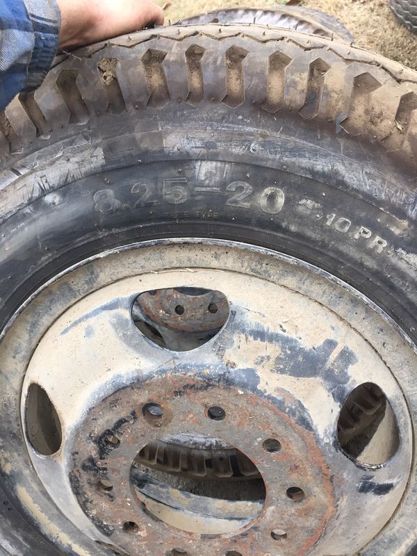 8.25x20 and 7.50x20 tires on rims for Sale in Tulare, CA - OfferUp