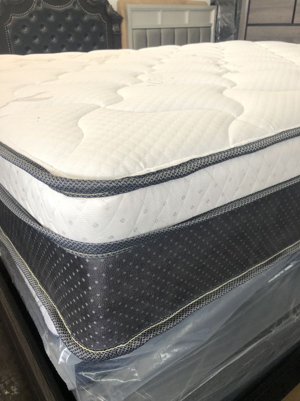 FULL SIZE PILLOW TOP PLUSH MATTRESS BAMBOO BRAND NEW BACK ...