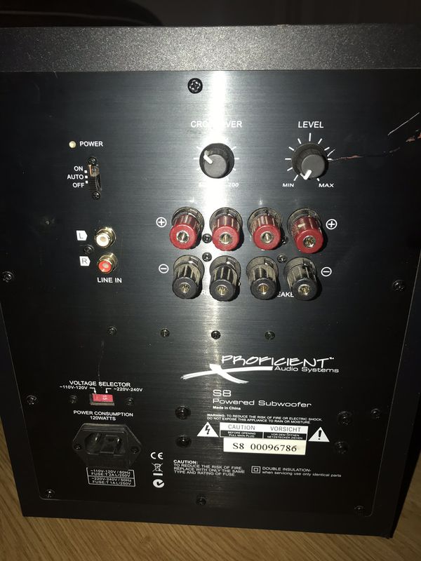Proficient Audio Systems S8 Powered Subwoofer for Sale in Portland, OR ...