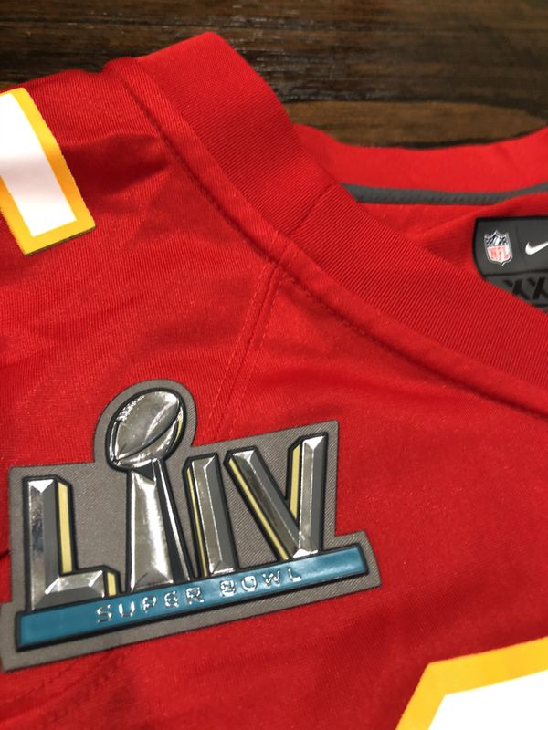 patrick mahomes red super bowl jersey