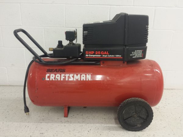 Sears Craftsman 25 gallon (model 919.15294 ) Air Compressor for Sale in ...