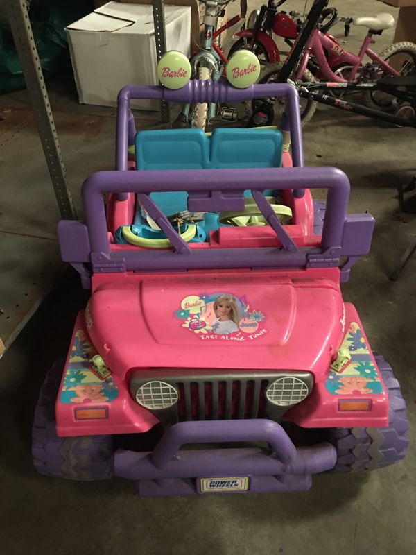 fisher price barbie jeep power wheels