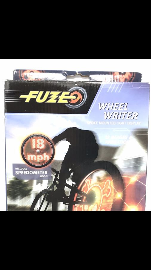 Fuze Bicycle Wheel Writer Spoke Mounted Light Display SkyRocket NIB A9