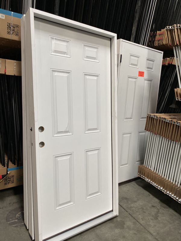 pre-hung-entry-door-solid-steel-and-wood-36x80-for-sale-in-riverside