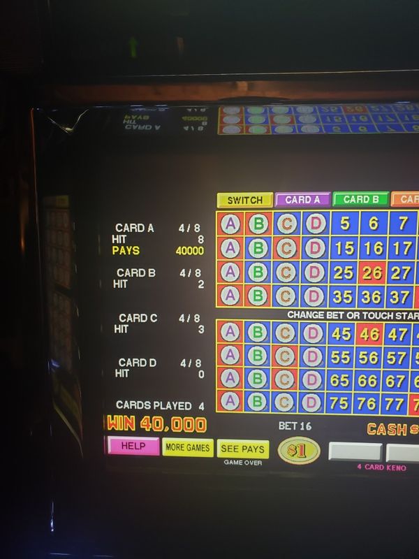 large bill slot machine cash out method