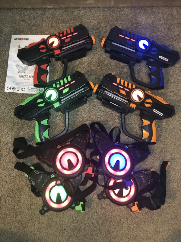 four person laser tag set