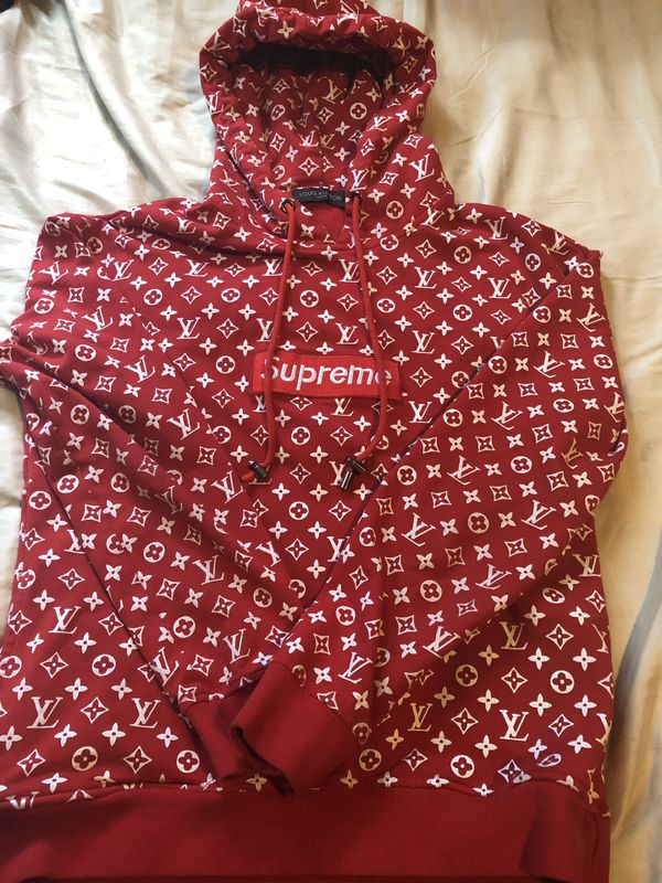 supreme lv collab hoodie