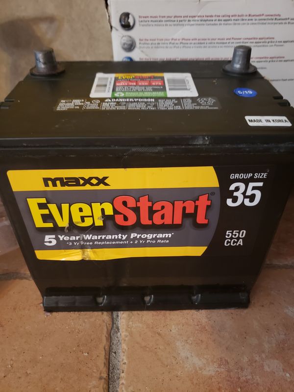 New Battery For Car Group Size 35 Everstart Maxx For Sale In San Diego 