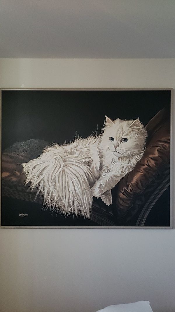 Letterman Cat Painting Antique for Sale in Sacramento, CA OfferUp