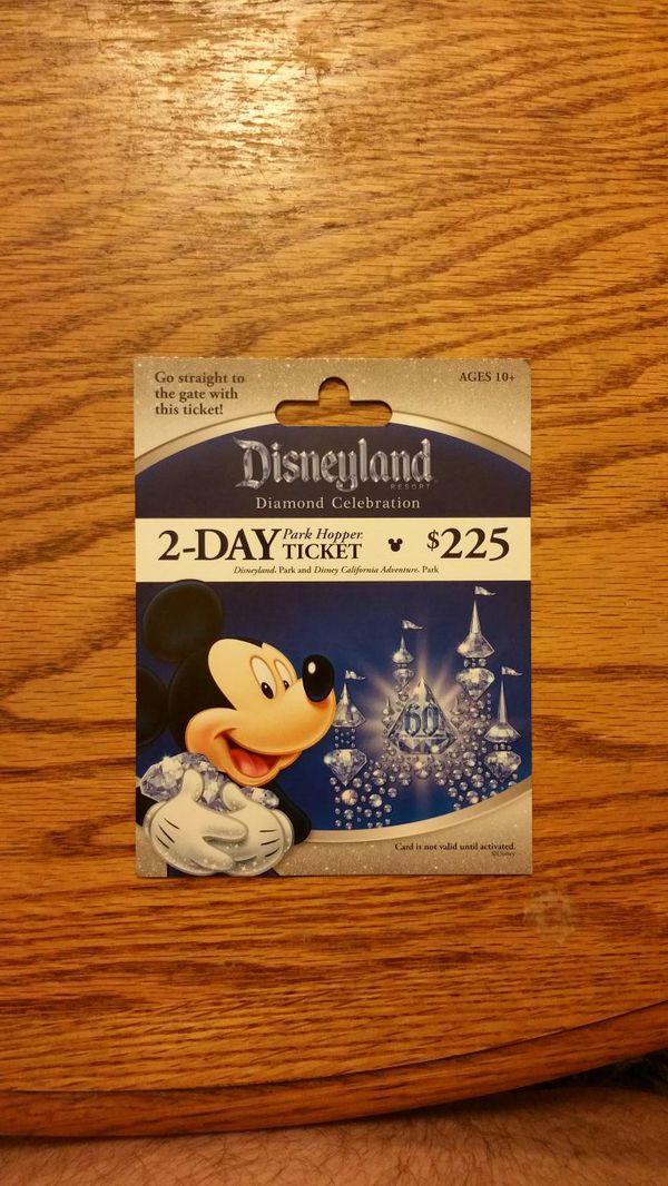 Disneyland Park Hopper Ticket for 2 Day for Sale in Antioch, CA - OfferUp