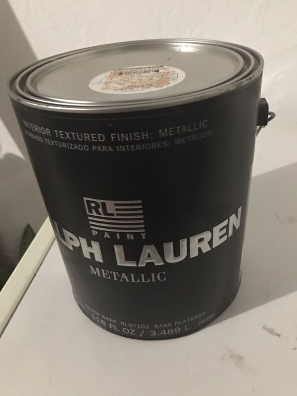 2 gallons of Ralph Lauren metallic silver interior paint for Sale in