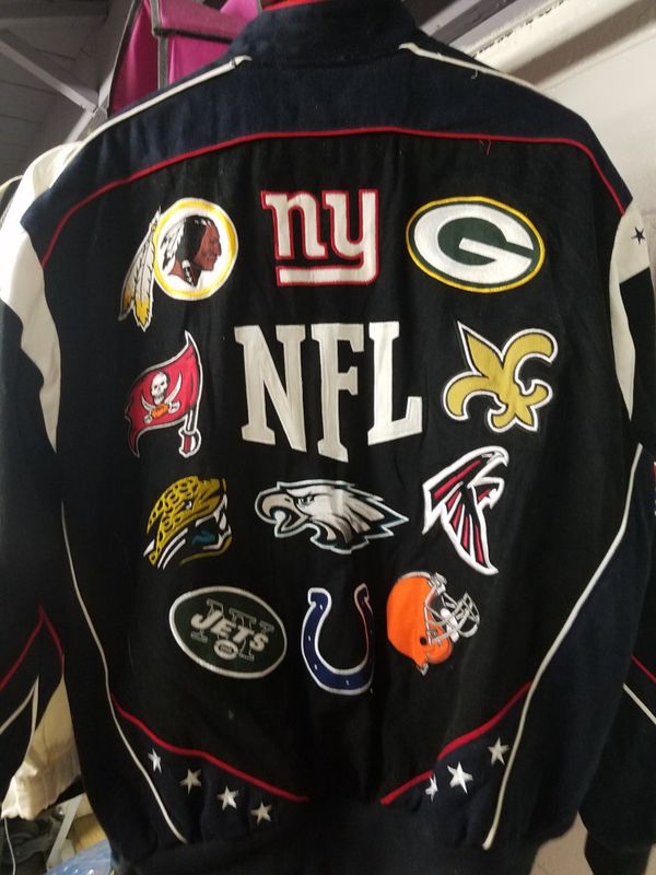 NFL Collage(All)Team Logo Jacket By NFL (L) for Sale in St. Louis, MO ...
