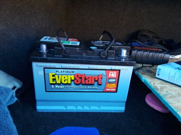 EVERSTART PLATINUM AGM CAR BATTERY H6 BRAND NEW for Sale in Henderson ...